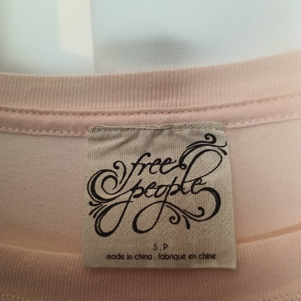 Free People Still Got It Top Small Pink Mesh Ruffle Bell Sleeve Coquette Ballet - Picture 9 of 13